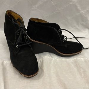 Naturalizer Black Wedge Boots